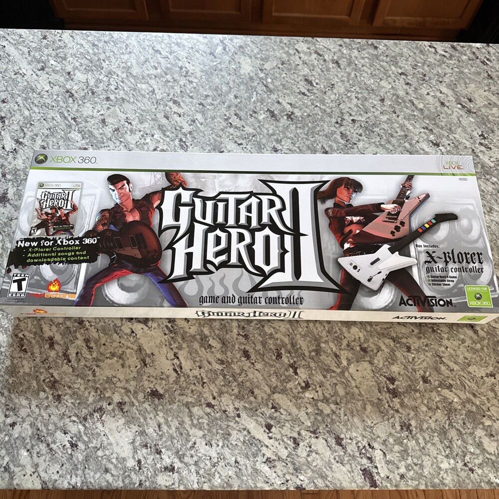 Authentic Guitar Hero 2 Xplorer Guitar for Xbox 360. Controller Only.